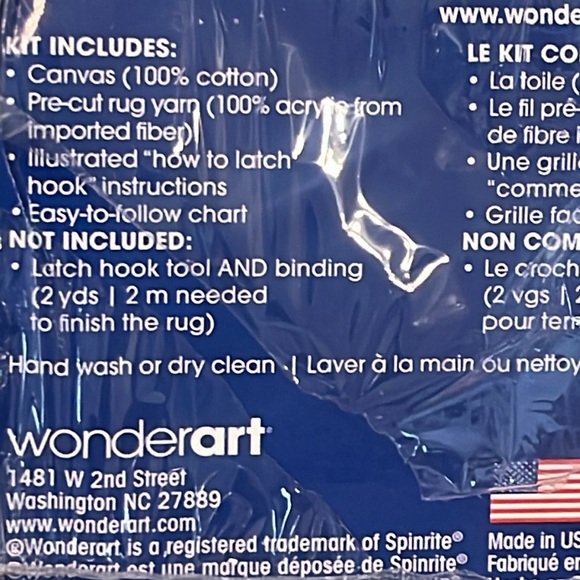 Wonder Art Latch Hook Kit Tabby Cat New in box - Picture 4 of 4